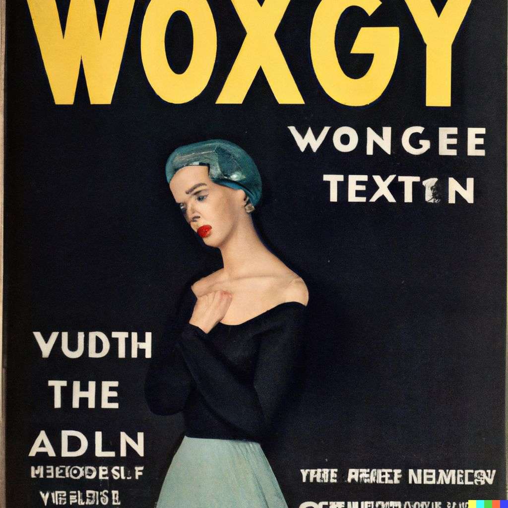 a representation of anxiety, front cover of Vogue, 1950